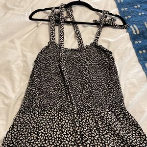 Abercrombie smocked top jumpsuit w/ removable belt